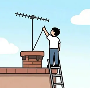 نصب و تنظیم آنتن در بلوار کشاورز