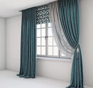 نصب پرده و لوستر در سیدخندان