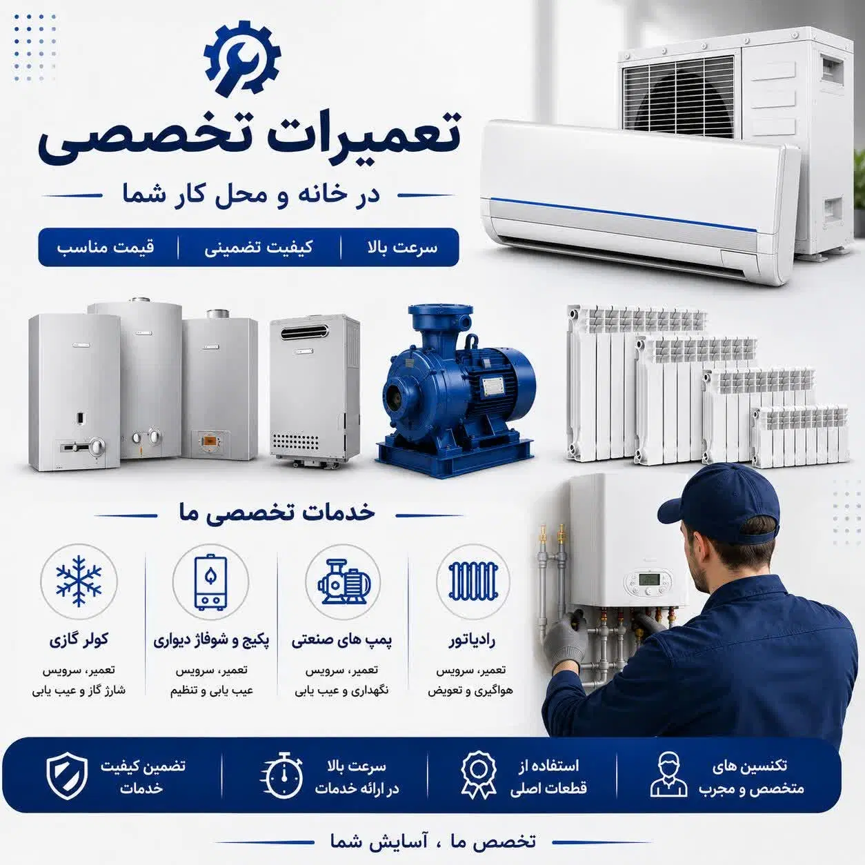 تعمیرات پکیج و تاسیسات ملکی - تصویر 5