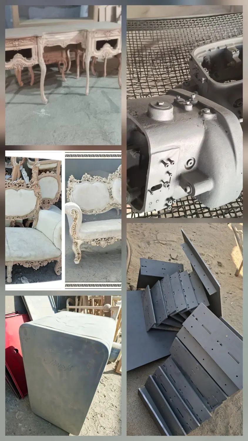 سندبلاست آهن‌آلات و مبلمان در یافت‌آباد