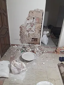 گچکار و بنا در جنت‌آباد شمالی