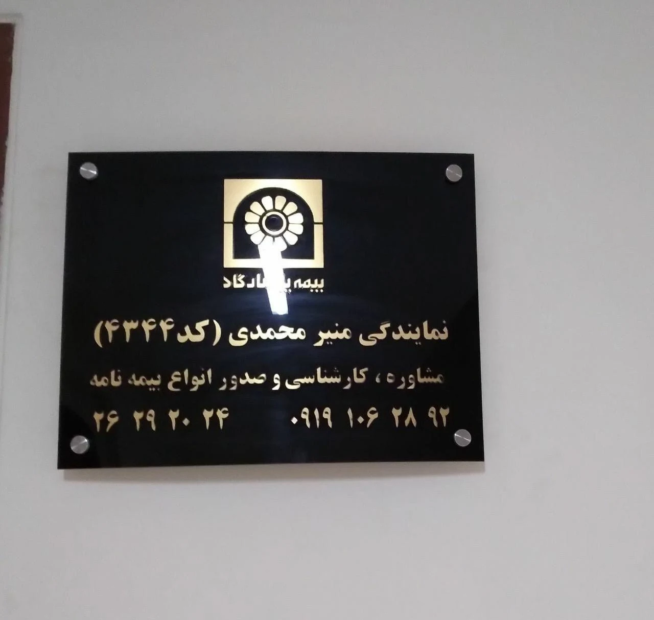 بیمه پاسارگاد نمایندگی منیر محمدی ۴۳۴۴ - بیمه در تهران