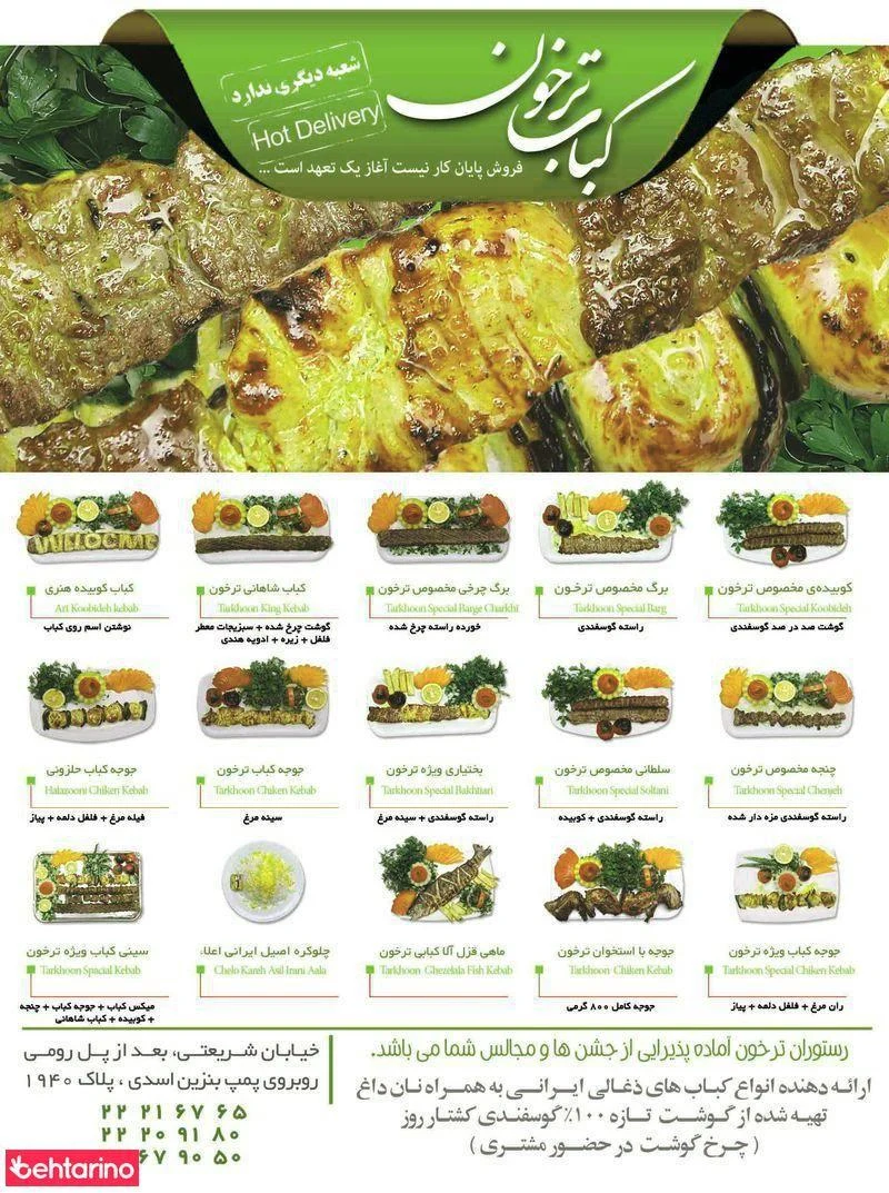 رستوران ایرانی کباب ترخون  - کبابی و چلوکبابی در تهران - تصویر 5