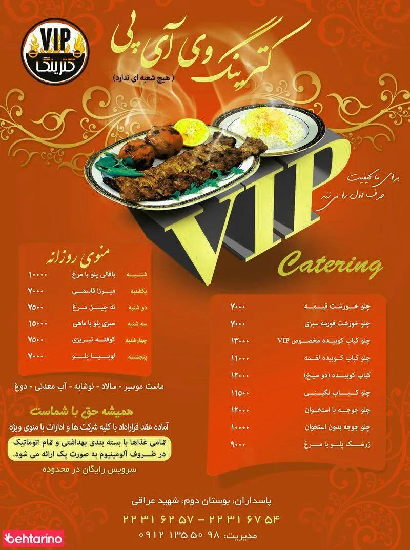 کیترینگ وی آی پی