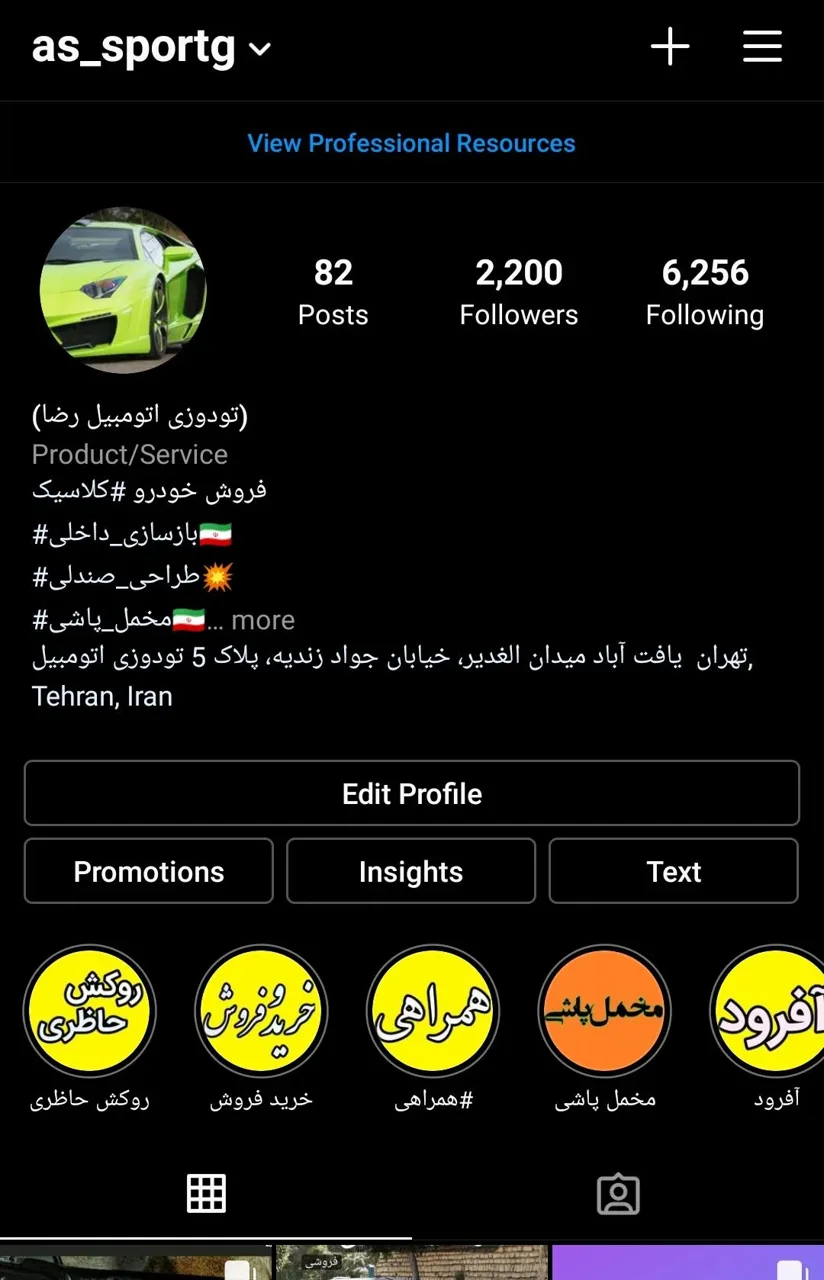 تودوزی اتومبیل رضا