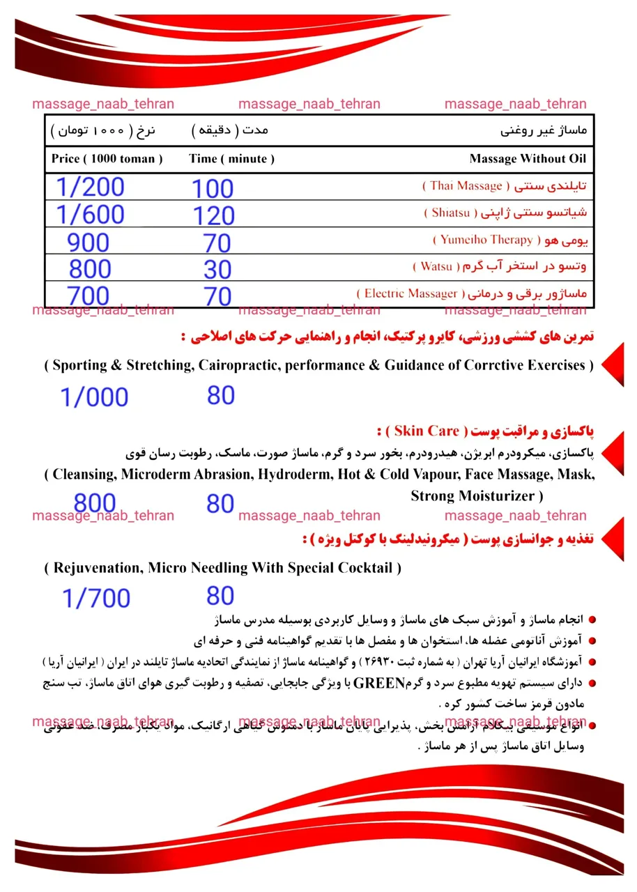 سالن ماساژ آقایان ناب تهران - تصویر 2