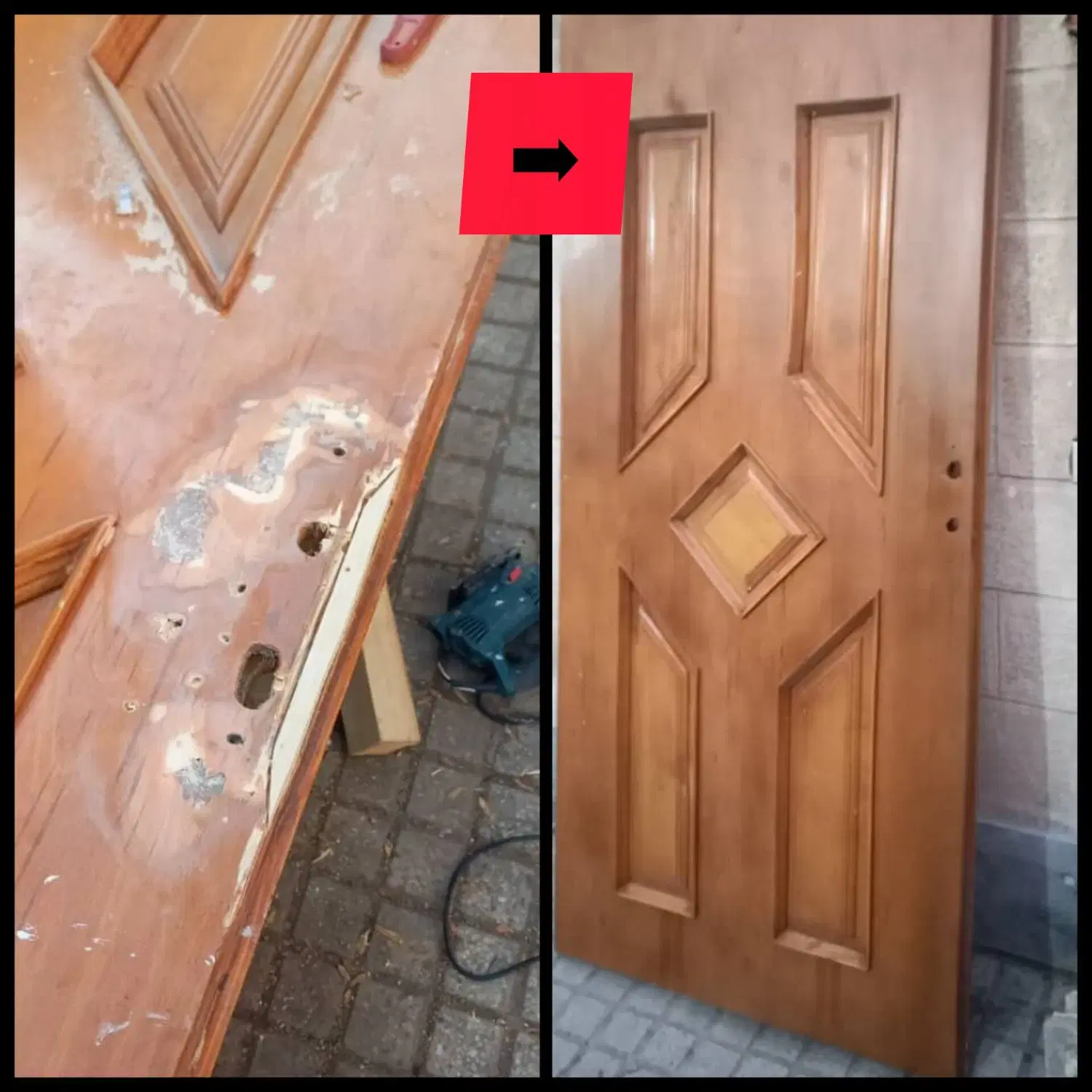 تعمیر و نصب درب چوبی در نیروی هوایی (پیروزی) - تصویر 9