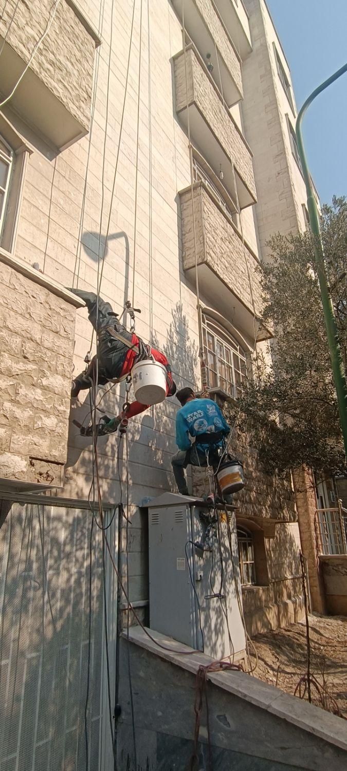 کار در ارتفاع و نماشویی در آذری - تصویر 7
