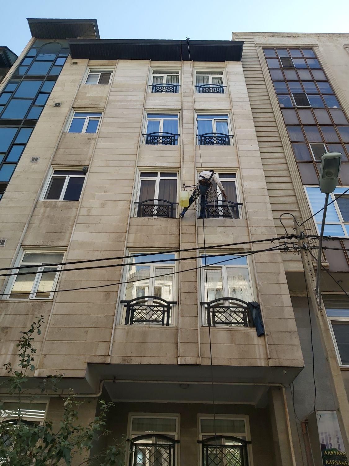خدمات نمای ساختمان با طناب در گیشا - تصویر 3