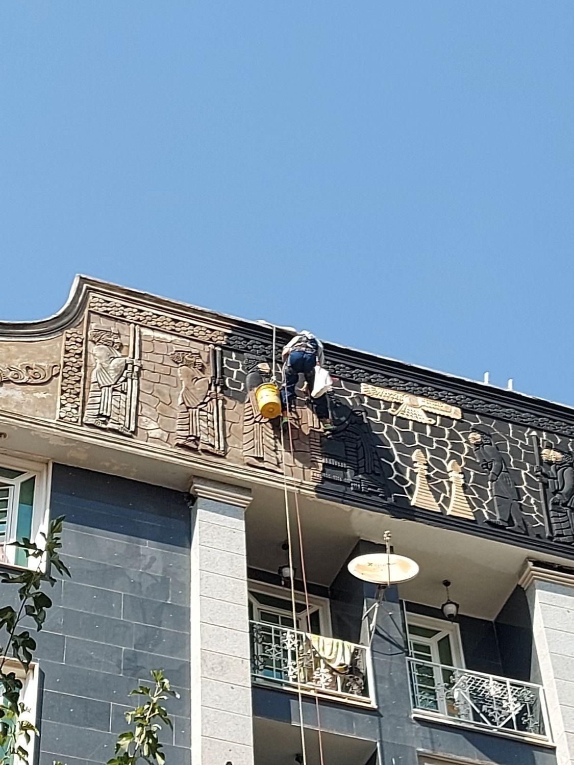 خدمات نمای ساختمان با طناب در گیشا - تصویر 6