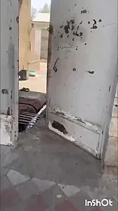 نقاشی ساختمان در باغ فیض