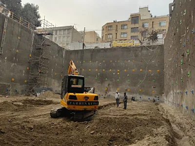 پایدارسازی و گودبرداری در زعفرانیه