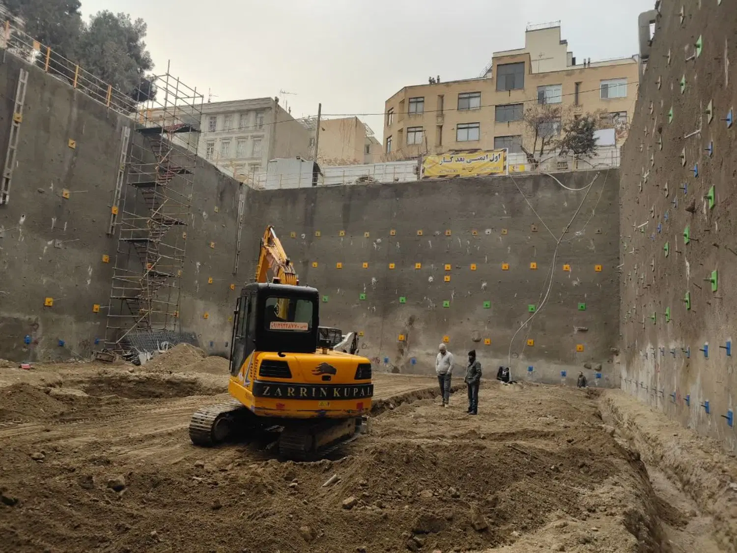 پایدارسازی و گودبرداری در زعفرانیه