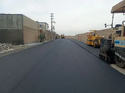 آسفالت‌کاری در شهرک استقلال