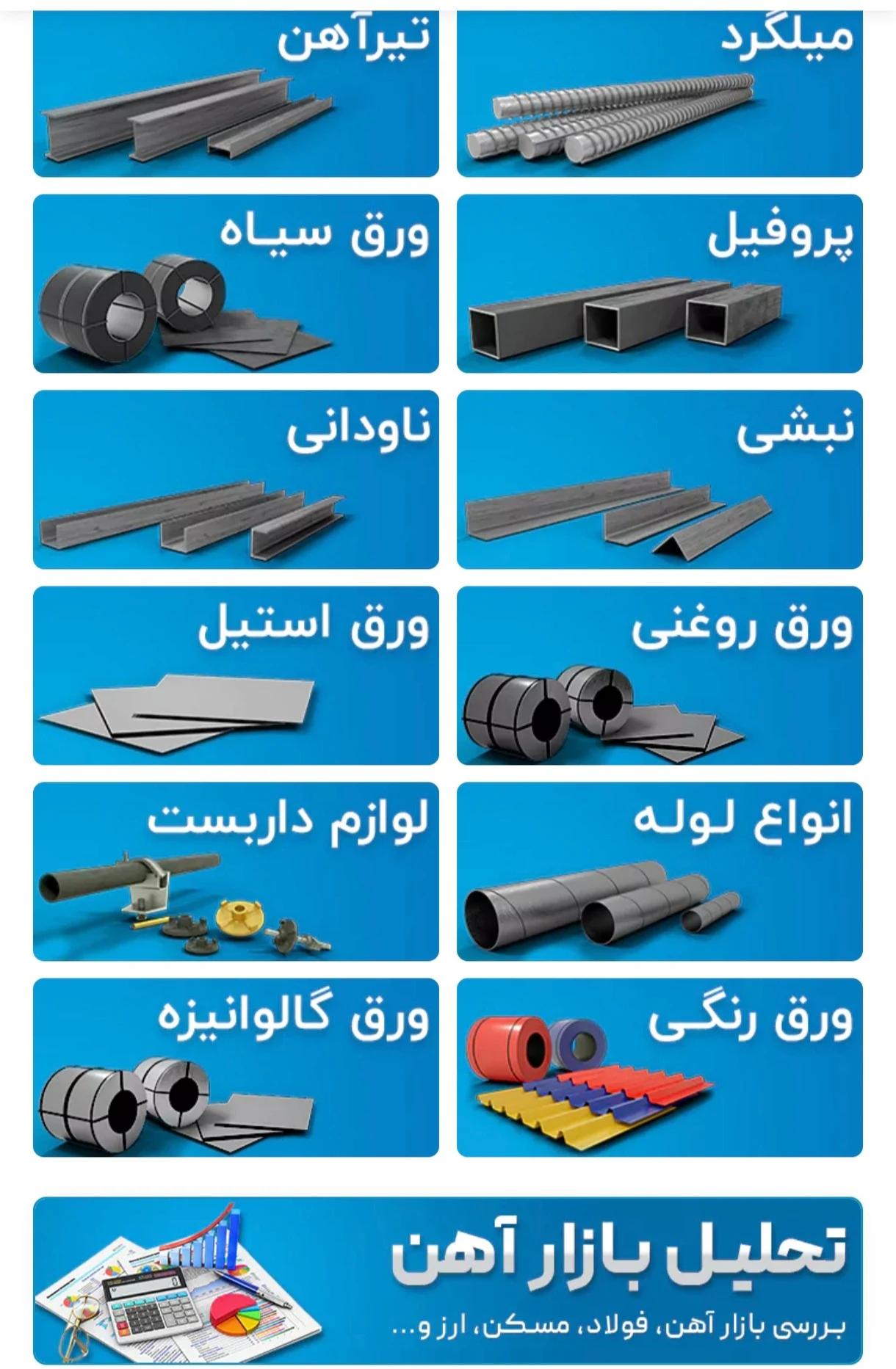 بورس آهن آلات ایران فلز
