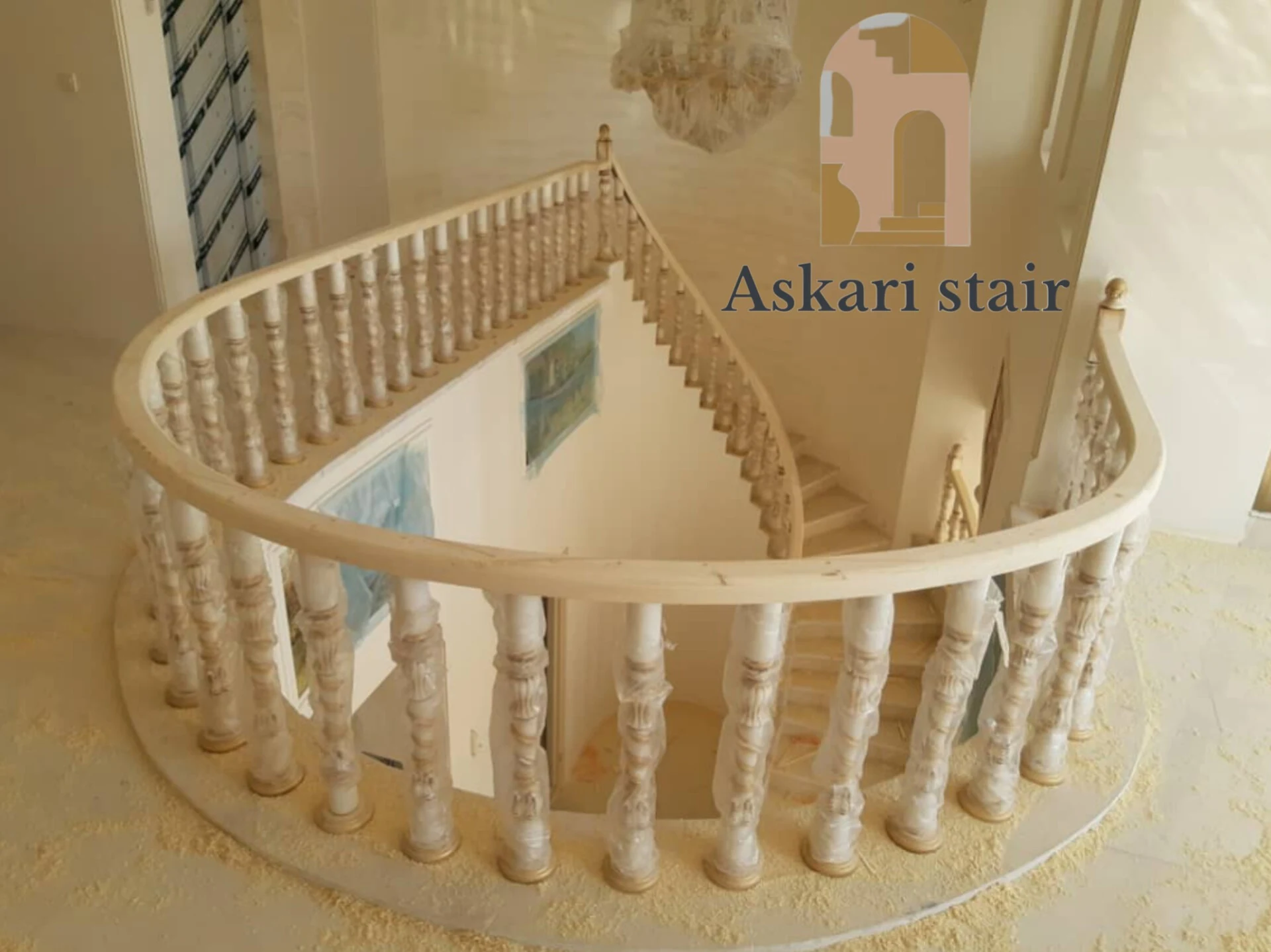 پله و نرده چوبی عسکری - تصویر 5