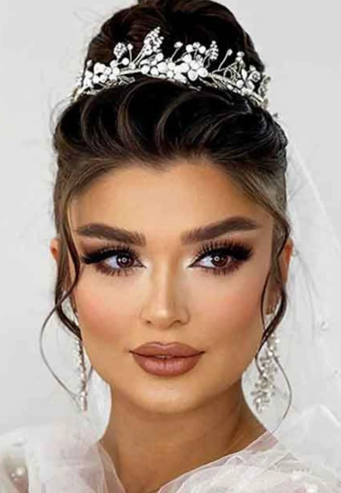 میکاپ عروس و رنگمو سمیرا - آموزشگاه آرایشگری در کرمان