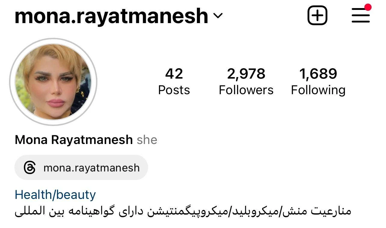 مرکز آرایش دائم منا رعیت منش - تصویر 2