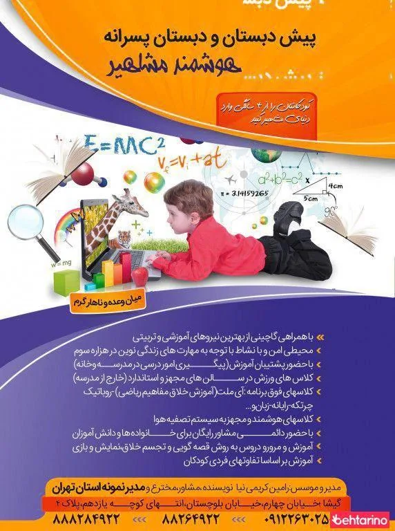 دبستان پسرانه غیر دولتی مشاهیر آینده - تصویر 2