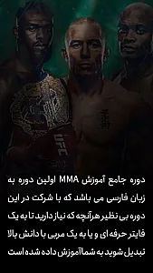 آموزش تخصصی MMA هنر مبارزات ترکیبی